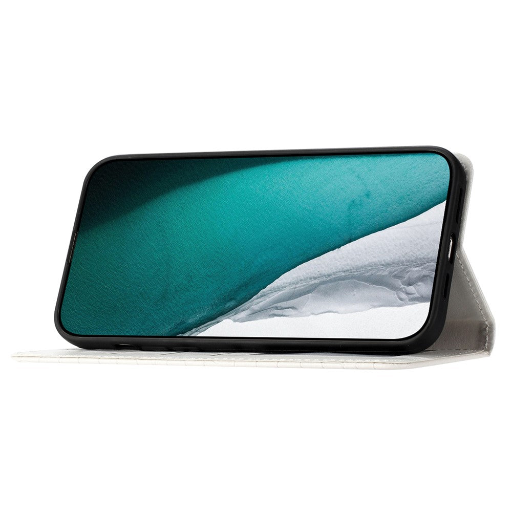 Til Samsung Galaxy A40 Fuld Beskyttelse Stander Cover Krokodille Tekstur Læder Pung Telefonetui med Rem