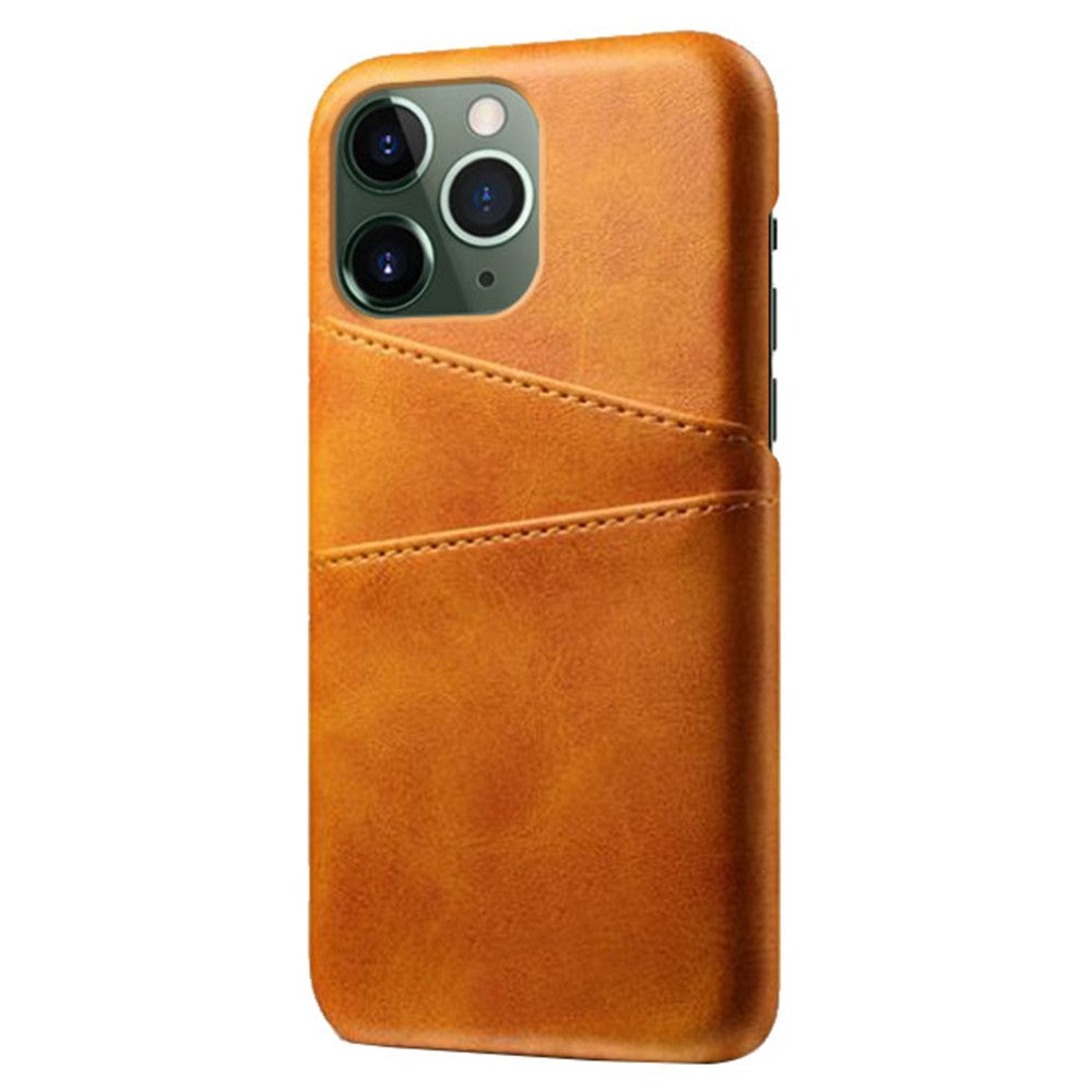 Phone Cover for iPhone 15 Pro , PU Leather Coated PC Protective Back Case with Dual Card Slots