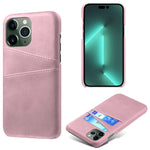 Phone Cover for iPhone 15 Pro , PU Leather Coated PC Protective Back Case with Dual Card Slots