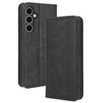Stand Wallet Phone Case for Samsung Galaxy S23 FE , Retro PU Leather Protective Phone Cover