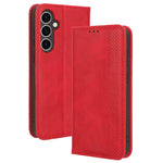 Stand Wallet Phone Case for Samsung Galaxy S23 FE , Retro PU Leather Protective Phone Cover