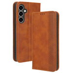 Stand Wallet Phone Case for Samsung Galaxy S23 FE , Retro PU Leather Protective Phone Cover