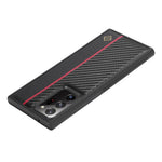 LC.IMEEKE kolfiberstruktureret, ridsefast cover til Samsung Galaxy Note20 Ultra / Note20 Ultra 5G, mobilcover i PU-læder+TPU+EVA