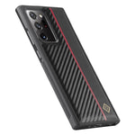 LC.IMEEKE kolfiberstruktureret, ridsefast cover til Samsung Galaxy Note20 Ultra / Note20 Ultra 5G, mobilcover i PU-læder+TPU+EVA
