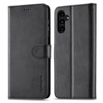 LC.IMEEKE For Samsung Galaxy S23 FE Wallet Case PU Leather Calf Texture Stand Flip Cover