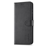 LC.IMEEKE For Samsung Galaxy S23 FE Wallet Case PU Leather Calf Texture Stand Flip Cover