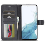 LC.IMEEKE For Samsung Galaxy S23 FE Wallet Case PU Leather Calf Texture Stand Flip Cover