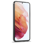 LC.IMEEKE til Samsung Galaxy S21 4G / 5G cover med kulfibertekstur, PU-læderbelagt TPU+EVA, stødsikkert mobilcover