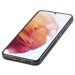 LC.IMEEKE til Samsung Galaxy S21 4G / 5G cover med kulfibertekstur, PU-læderbelagt TPU+EVA, stødsikkert mobilcover