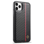 LC.IMEEKE For iPhone 11 Pro Anti-Scratch Phone Cover Carbon Fiber Texture PU Leather+TPU+EVA Shell
