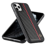 LC.IMEEKE For iPhone 11 Pro Anti-Scratch Phone Cover Carbon Fiber Texture PU Leather+TPU+EVA Shell