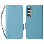 For Samsung Galaxy S23 FE Anti-scratch Litchi Texture PU Leather Case Wallet Stand Phone Cover with Strap