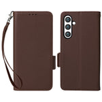 For Samsung Galaxy S23 FE Anti-scratch Litchi Texture PU Leather Case Wallet Stand Phone Cover with Strap
