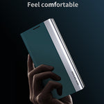 For Samsung Galaxy S23 FE PU Leather+PC Electroplating Phone Cover Drop Protection Stand Case