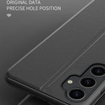 For Samsung Galaxy S23 FE Case View Window PU Leather Stand Cover