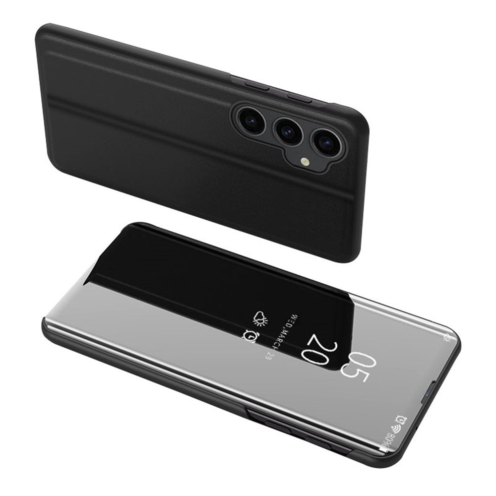 Samsung Galaxy S23 FE Flipfodral i Läder med Stativ Heltäckande Skyddande mobilfodral