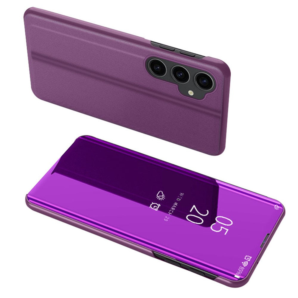 Samsung Galaxy S23 FE Flipfodral i Läder med Stativ Heltäckande Skyddande mobilfodral