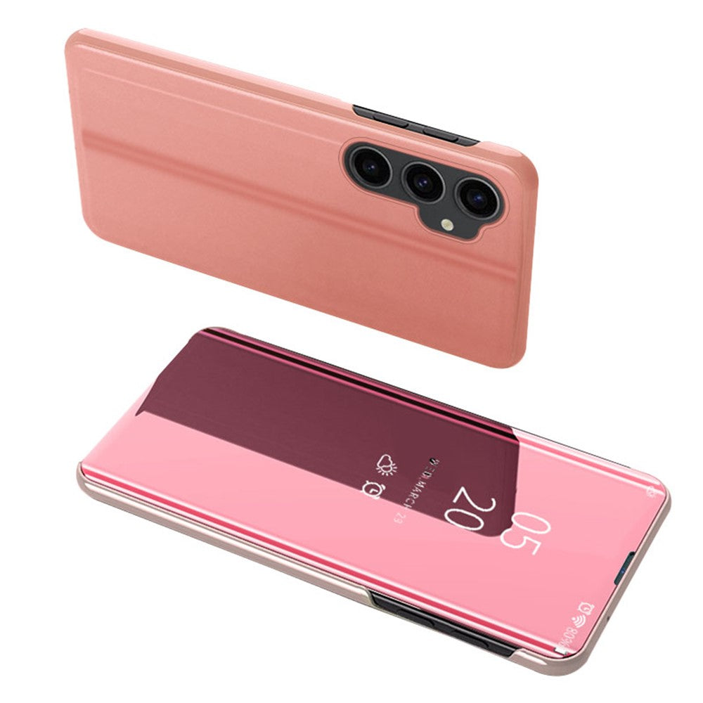 Samsung Galaxy S23 FE Flipfodral i Läder med Stativ Heltäckande Skyddande mobilfodral
