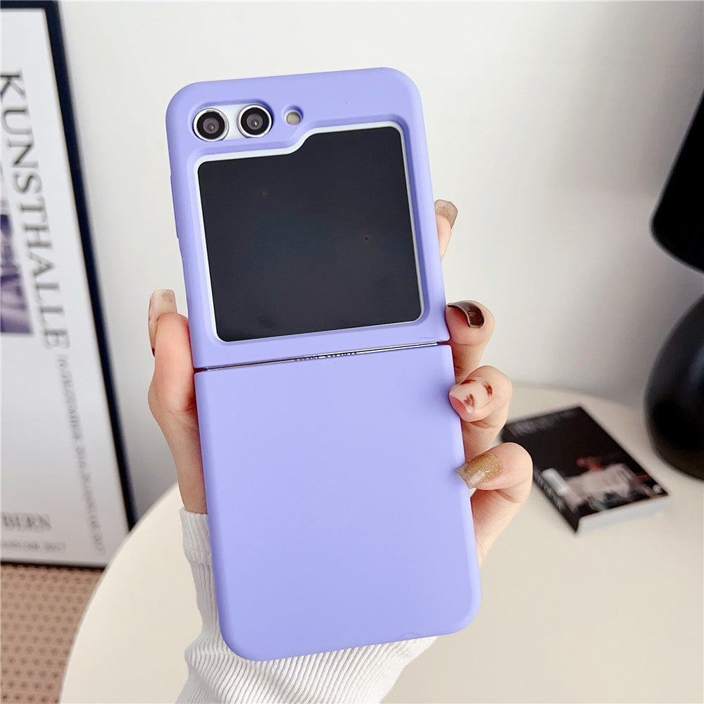 Silikone telefoncover til Samsung Galaxy Z Flip5 5G, Anti-ridse beskyttende foldbart telefoncover