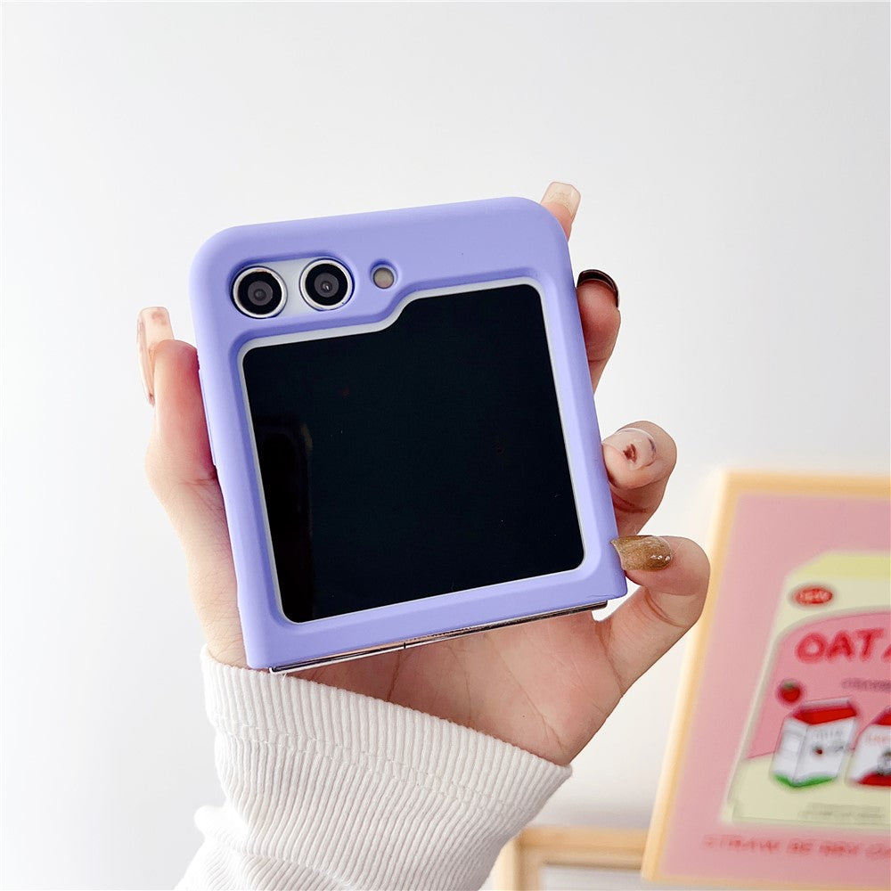 Silikone telefoncover til Samsung Galaxy Z Flip5 5G, Anti-ridse beskyttende foldbart telefoncover