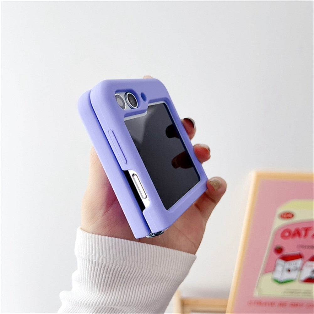Silikone telefoncover til Samsung Galaxy Z Flip5 5G, Anti-ridse beskyttende foldbart telefoncover