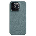 MELKCO Till iPhone 13 Pro Max 6,7 tum Stort utskuret mobilskal i äkta koläder + PC-fodral