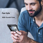 XUNDD til Samsung Galaxy Z Flip5 5G Akryl+TPU Telefoncover med Glas+Beskyttelsesbarre