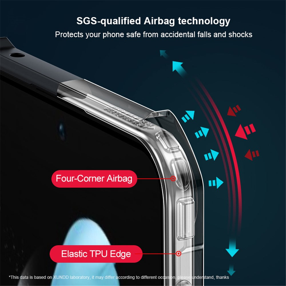 XUNDD til Samsung Galaxy Z Flip5 5G Akryl+TPU Telefoncover med Glas+Beskyttelsesbarre