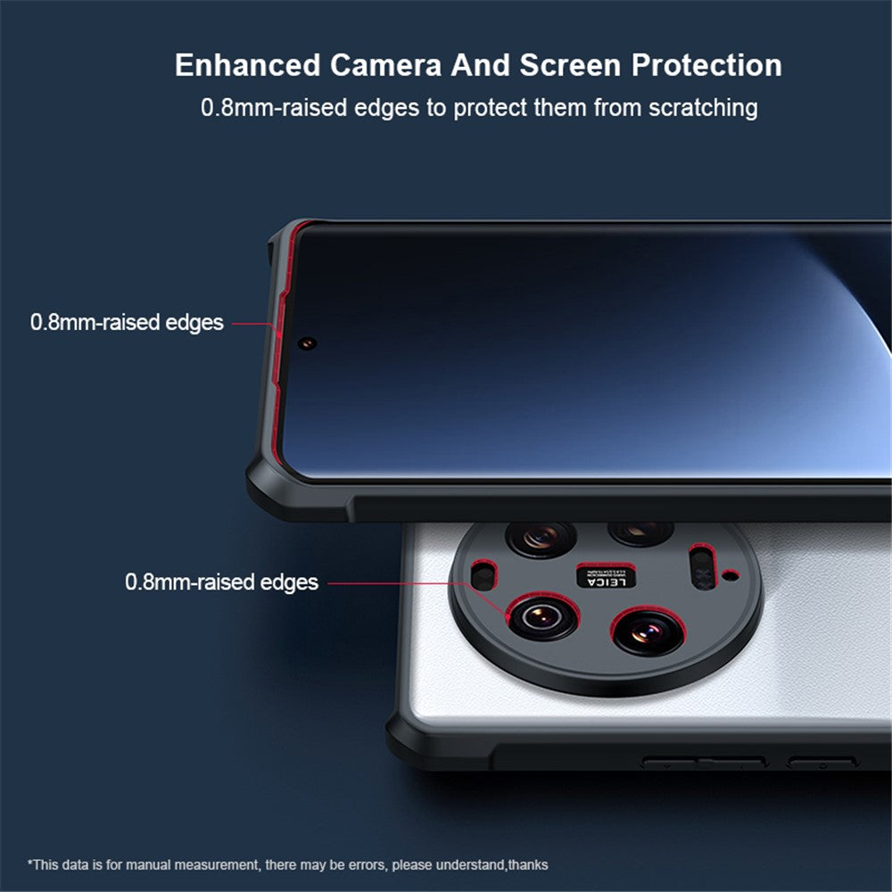 XUNDD til Xiaomi 13 Ultra, akryl + TPU-mobilcover med Airbag-hjørner og faldsikring