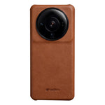 MELKCO For Xiaomi 12S Ultra 5G Anti-scratch Phone Cover Incomplete Waxy Genuine Cow Leather Coated PC Case