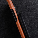 MELKCO For Xiaomi 13 Ultra Protective Case Genuine Cow Leather+Microfiber Leather+PC Waxy Texture Phone Cover