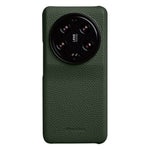 MELKCO For Xiaomi 13 Ultra Genuine Cow Leather Coated PC Mobile Phone Case Incomplete Shell