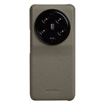 MELKCO For Xiaomi 13 Ultra Genuine Cow Leather Coated PC Mobile Phone Case Incomplete Shell