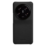 MELKCO For Xiaomi 13 Ultra Genuine Cow Leather Coated PC Mobile Phone Case Incomplete Shell