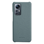 MELKCO For Xiaomi 12 Pro 5G / 12S Pro 5G / 12 Pro (Dimensity) 5G Genuine Cow Leather Coated PC Incomplete Phone Case