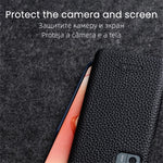 MELKCO Back Cover for Xiaomi 12 5G / 12X 5G / 12S 5G , Genuine Cow Leather Coated PC Incomplete Phone Case