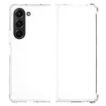Til Samsung Galaxy Z Fold5 5G Gennemsigtigt Telefoncover Fleksibelt TPU Forsterket Beskyttelsescover med Fire Hjørner