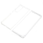 Til Samsung Galaxy Z Fold5 5G Gennemsigtigt Telefoncover Fleksibelt TPU Forsterket Beskyttelsescover med Fire Hjørner
