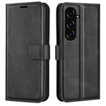 For Samsung Galaxy S23 FE Calf Texture Anti-fall Case PU Leather Wallet Stand Phone Cover