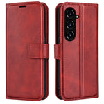 For Samsung Galaxy S23 FE Calf Texture Anti-fall Case PU Leather Wallet Stand Phone Cover