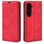 Samsung Galaxy S23 FE PU-läder stativfodral med skin-touch-funktion, plånboksfodral