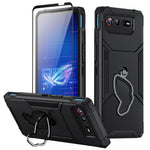 Til Asus ROG Phone 6 5G / ROG Phone 7 5G PC+TPU Telefoncover Anti-skrid Støttefod Telefoncover