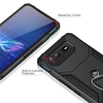 Til Asus ROG Phone 6 5G / ROG Phone 7 5G PC+TPU Telefoncover Anti-skrid Støttefod Telefoncover
