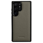 MELKCO för Samsung Galaxy S23 Ultra mobilskal i äkta nötläder med hårt PC-slim