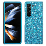 For Samsung Galaxy Z Fold5 5G Glitter Sequins Phone Case Electroplating TPU Frame Hard PC Back Cover