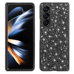 For Samsung Galaxy Z Fold5 5G Glitter Sequins Phone Case Electroplating TPU Frame Hard PC Back Cover