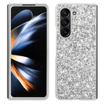 For Samsung Galaxy Z Fold5 5G Glitter Sequins Phone Case Electroplating TPU Frame Hard PC Back Cover
