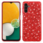 For Samsung Galaxy A24 4G (162.1 x 77.6 x 8.3mm) Glitter Sequins Phone Case Electroplating TPU Frame + PC Back Phone Cover