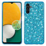 For Samsung Galaxy A24 4G (162.1 x 77.6 x 8.3mm) Glitter Sequins Phone Case Electroplating TPU Frame + PC Back Phone Cover