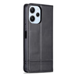AZNS For Xiaomi Redmi 12 4G Supporting Stand Phone Cover  PU Leather Flip Wallet Case Magnetic Phone Shell